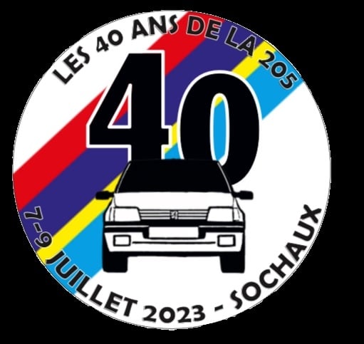 Sticker Rond 40 ans + 1 chance de gagner la GTI