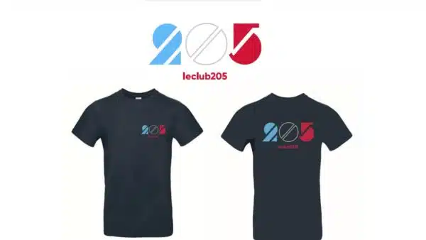 Adhésion 2025 au Club 205 + le nouveau T-shirt – PROMOTION